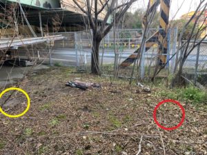 愛知県清須市の仮設現場にて仮設電源（動力・電灯）の引込電気工事（仮設用分電盤取付）